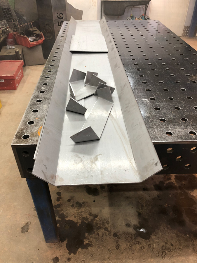 Abrollmulde Anfertigung Pneumatische Heckklappe