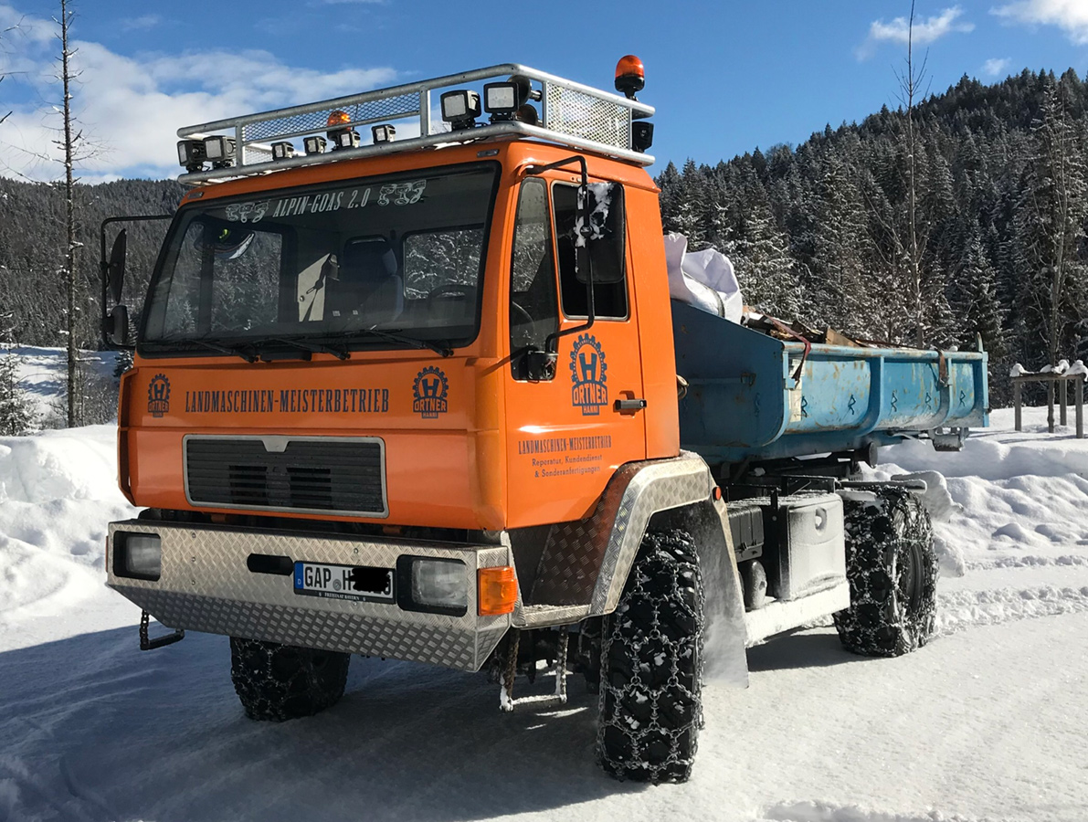 Neuaufbau MAN 4x4 mit Ortner Splittgetriebe, Kotflügel Ortner, Komplette Revision