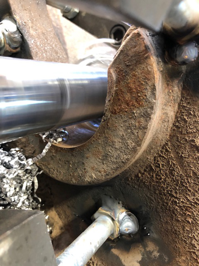 Radlader Schaufelaufnahme