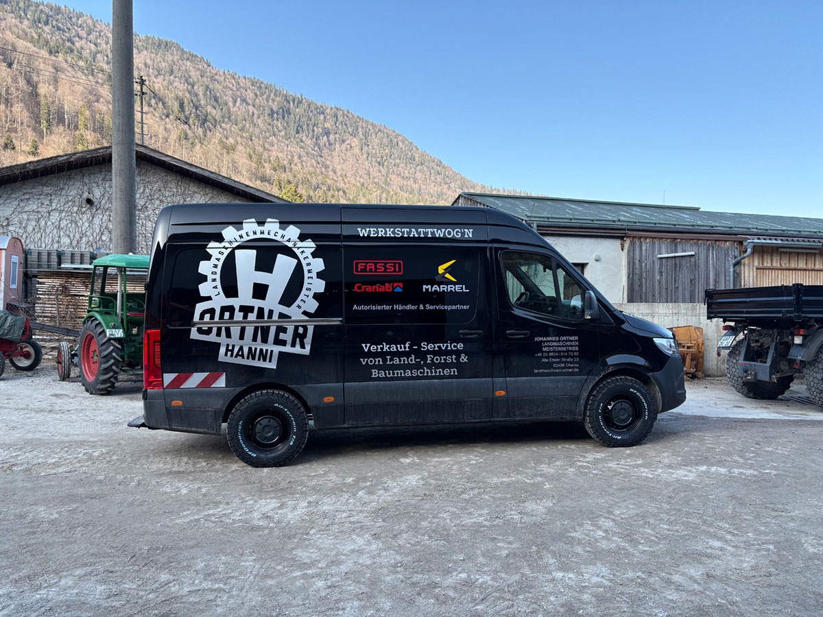 Unser erster voll ausgestatteter mobiler Werkstattwog´n